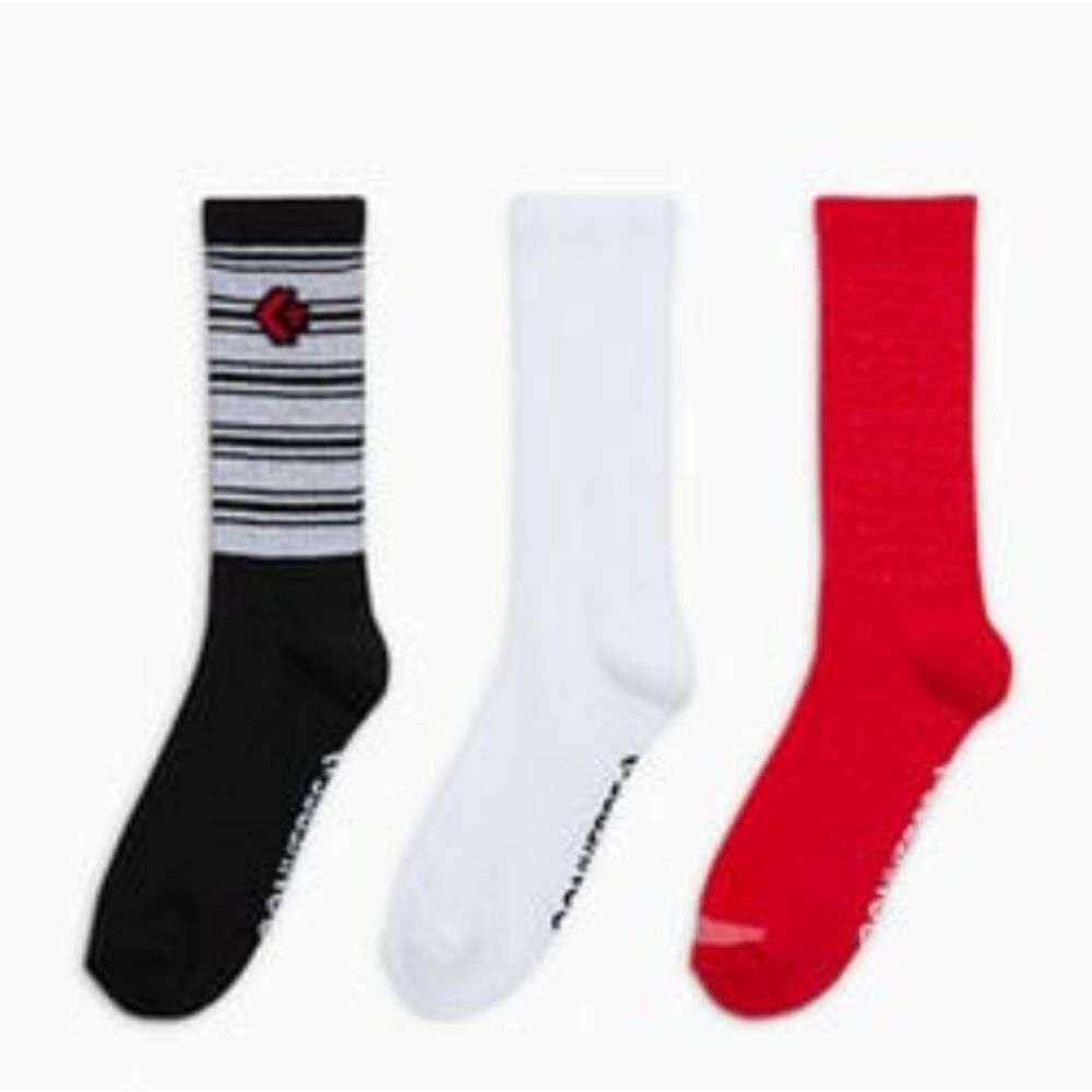 Converse 3-PK Half Cushioned Crew Socks